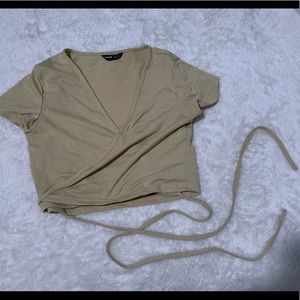 SHEIN wrap top